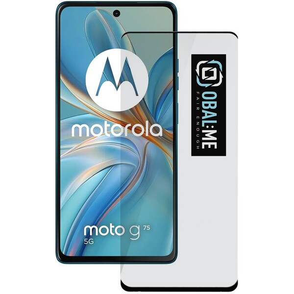 OBAL:ME 5D tvrzené sklo Motorola G75 černé