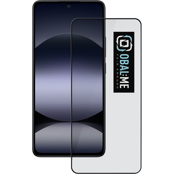 OBAL:ME 5D tvrzené sklo Xiaomi Redmi Note 14 4G/5G/14S/Poco M7 Pro 5G černé