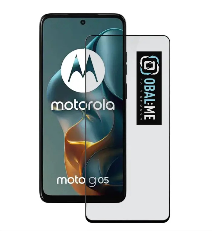OBAL:ME 5D tvrzené sklo Motorola G05/E15 černé