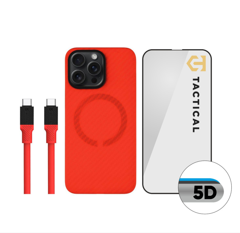 Tactical Red Limited Edition Combo pro Apple iPhone 15 Pro Max červené