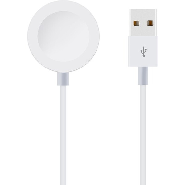 OBAL:ME USB-A nabíjecí kabel pro Apple Watch bílý