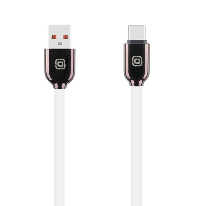 OBAL:ME Sleek USB-A/USB-C kabel bílý