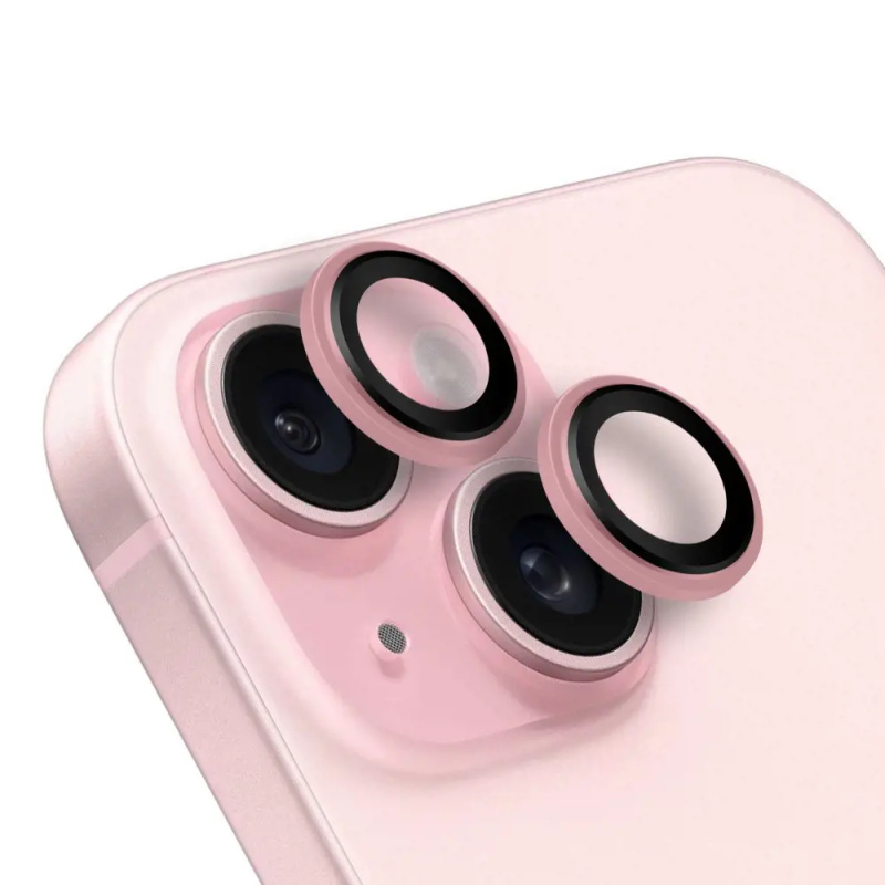 OBAL:ME ochrana čoček Apple iPhone 15/15 Plus růžová