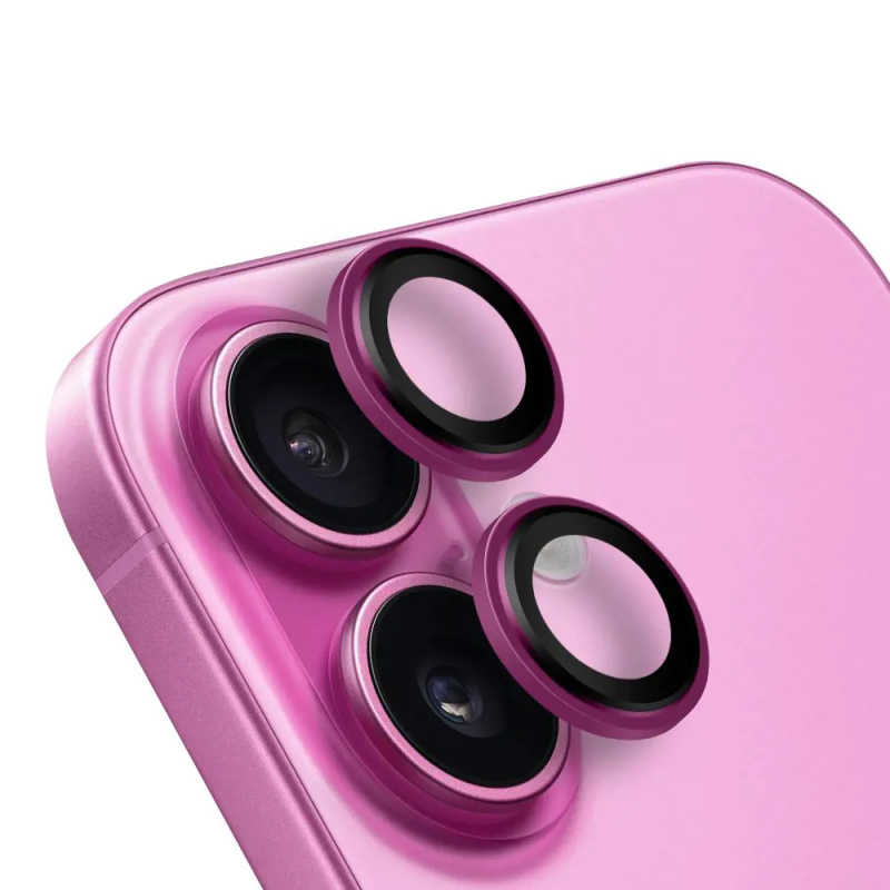 OBAL:ME ochrana čoček Apple iPhone 16/16 Plus růžová