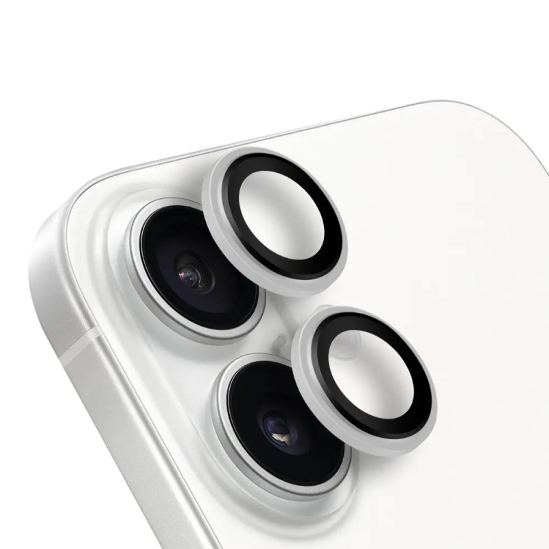 OBAL:ME ochrana čoček Apple iPhone 16/16 Plus bílá