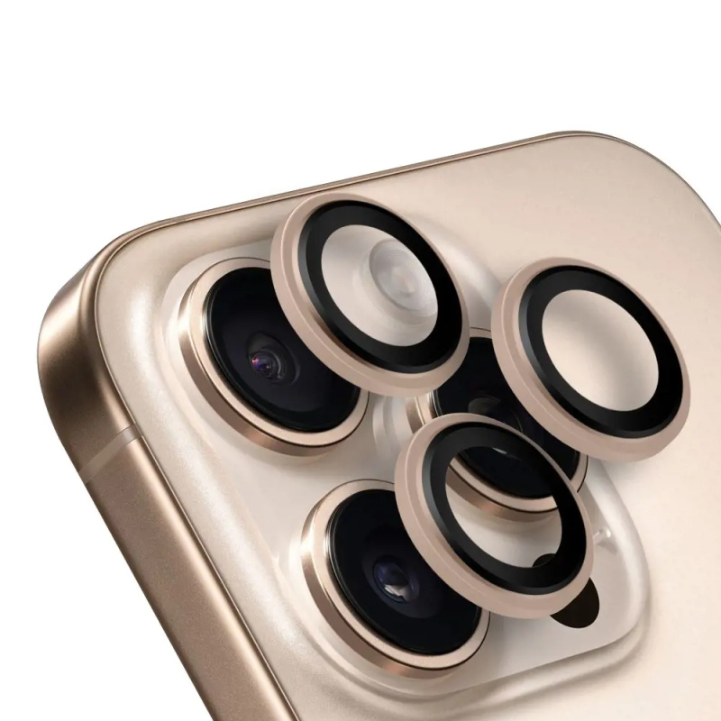 OBAL:ME ochrana čoček Apple iPhone 16 Pro/16 Pro Max pouštní titan