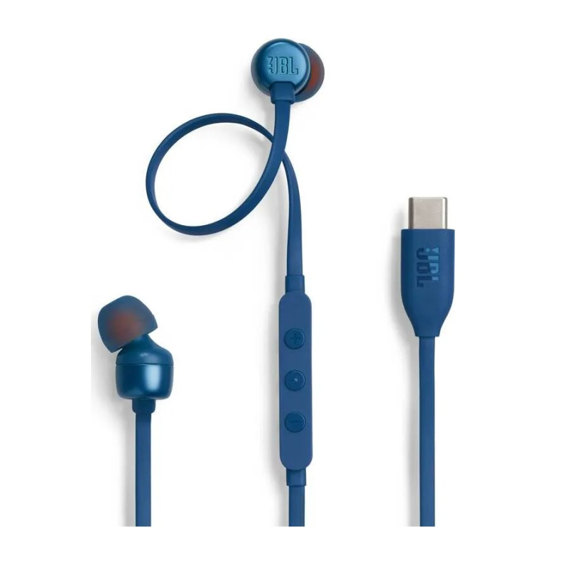JBL Tune 310C In-Ear USB-C Headphones Blue