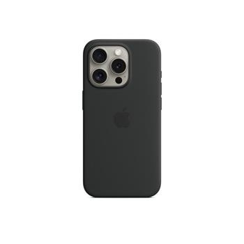 MT1M3ZM/A Apple Silikonový Kryt vč. Magsafe pro iPhone 15 Pro Max Black (Pošk. Balení)