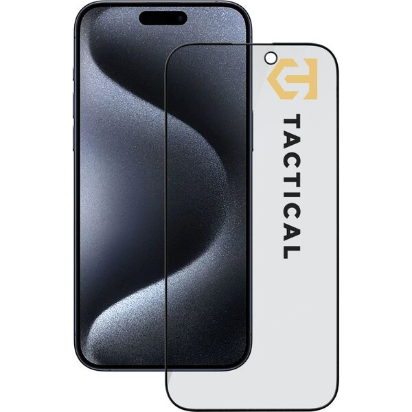Tactical Glass Shield Privacy Stealth 5D sklo Apple iPhone 15 Pro černé