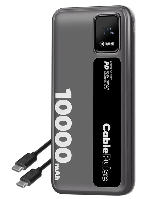 OBAL:ME CablePulse Powerbanka 10000mAh 22,5W Black