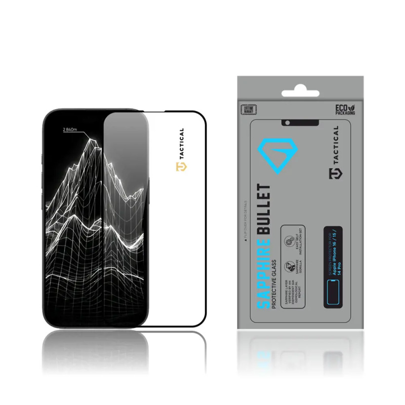 Tactical Sapphire Bullet sklo pro Apple iPhone 14 Pro/15/16