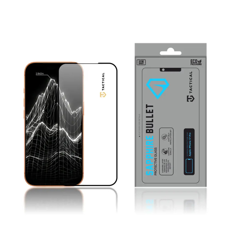Tactical Sapphire Bullet sklo pro Apple iPhone 17 Pro/18 Pro