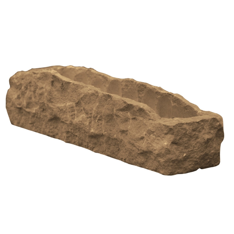 Zahradní truhlík, beton, 15 x 17 x 63 cm