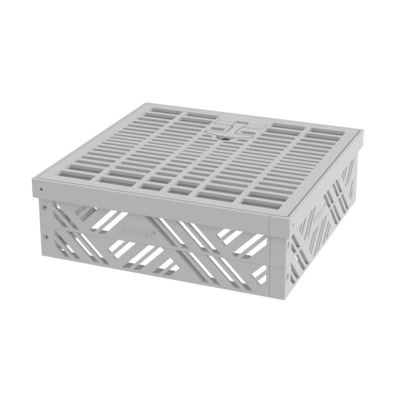 Šachta kontrolní pro vegetační střechy TOPWET TWZ 400×400×130 mm