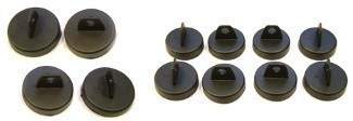 Kryty zámků při lakování dveří - sada 4x 3 průměry - G9357455