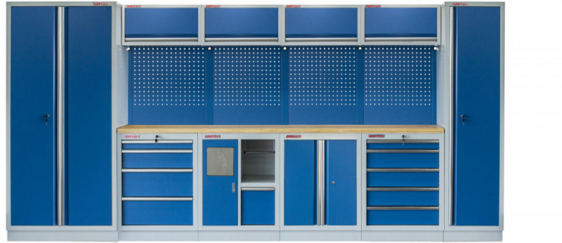Kvalitní PROFI BLUE dílenský nábytek 4235 x 495 x 2000 mm - MTGS1301AI