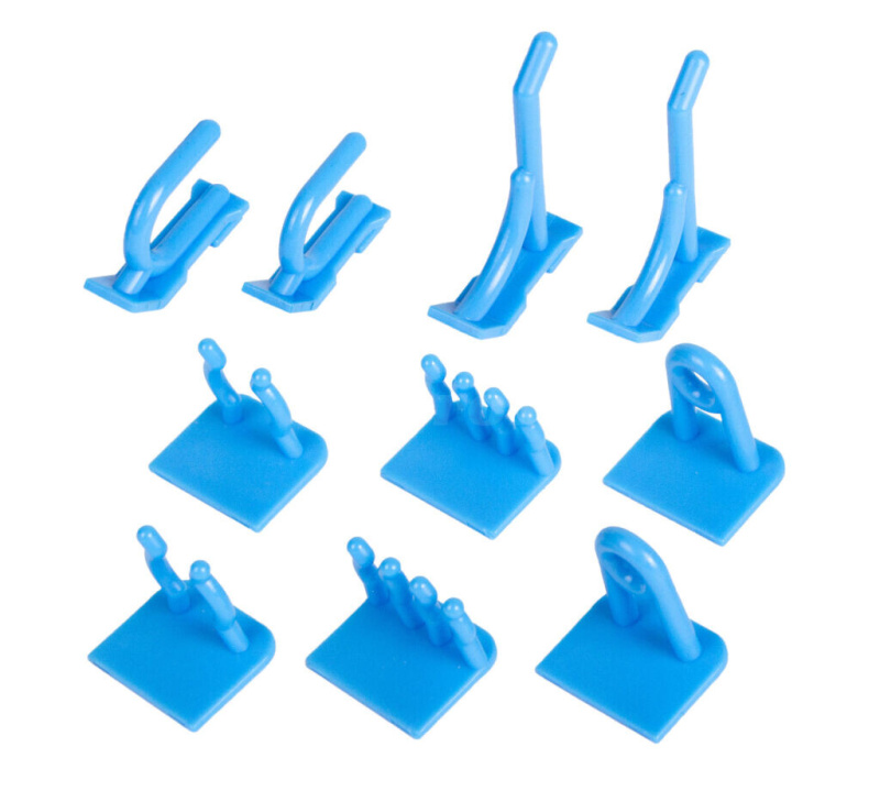 Plastové háky do děrované desky, 10 ks - MSBRWK0010