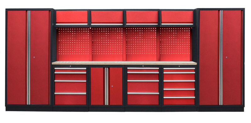 Kvalitní PROFI RED dílenský nábytek - 4535 x 2000 x 495 mm - RTGS1300A2