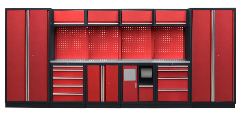 Kvalitní PROFI RED dílenský nábytek - 4535 x 2000 x 495 mm - RTGS1301AN