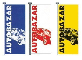 Vlajka AUTOBAZAR - žluto/černá - 125200190