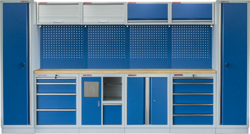Kvalitní PROFI BLUE dílenský nábytek 3920 x 495 x 2000 mm - MTGS1301AB