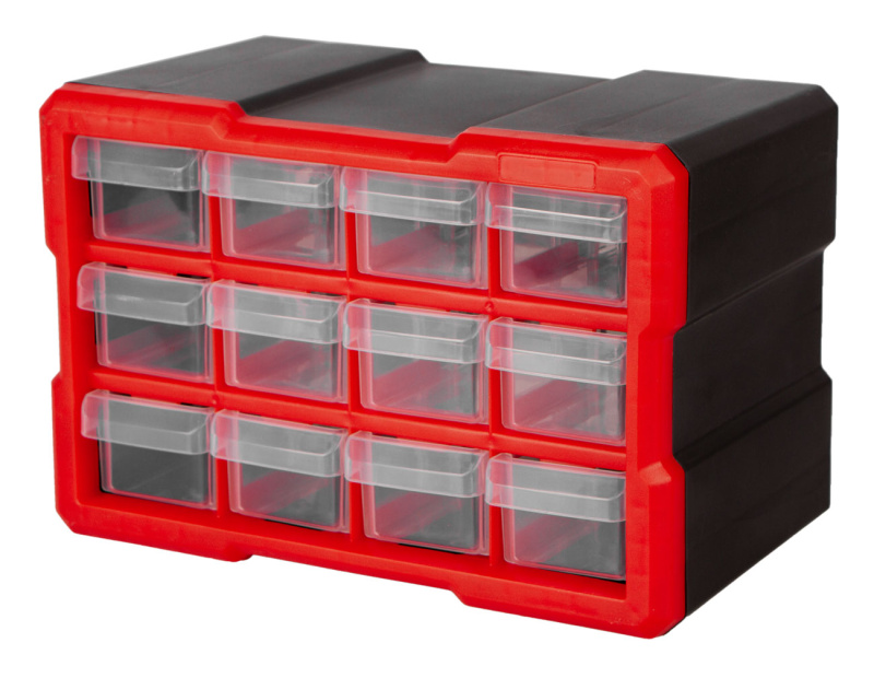 Plastový organizér, 12 boxů - MW7012