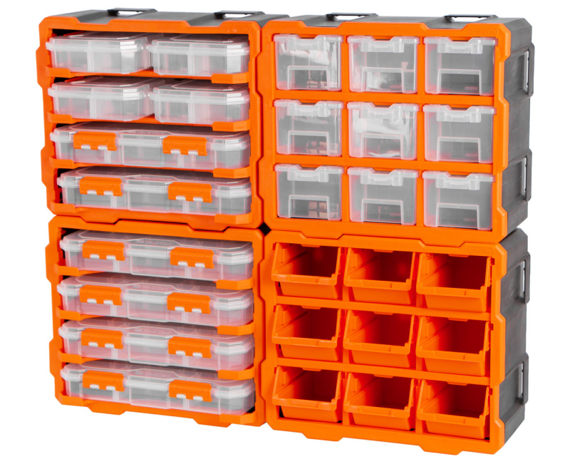 Sada plastových organizérů Tactix, 4 ks - TC32067BAL