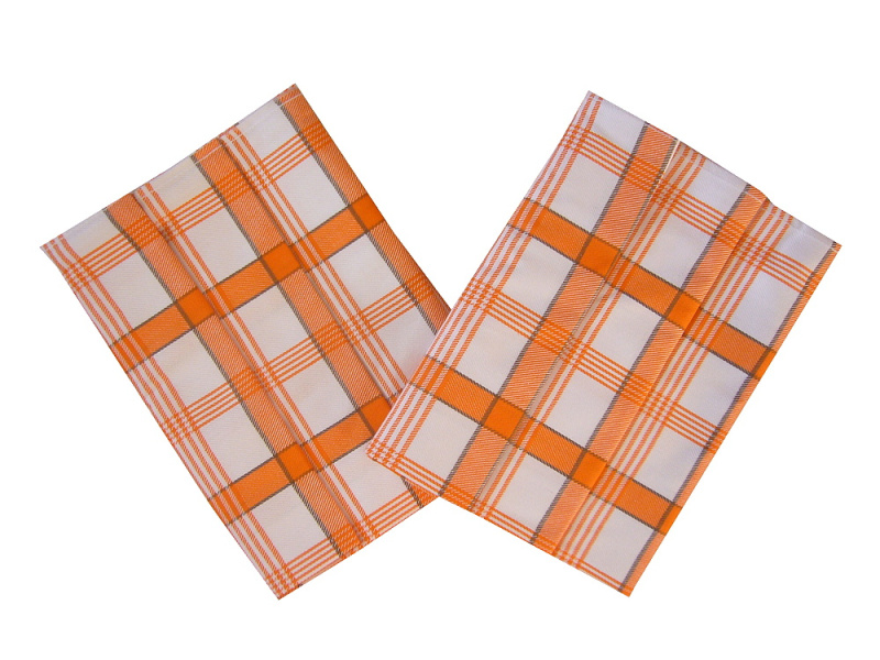 Svitap Utěrka Extra savá Káro oranžové 3 ks Varianta: Utěrka Extra savá Káro oranžové 50x70 cm (balení 3 ks)