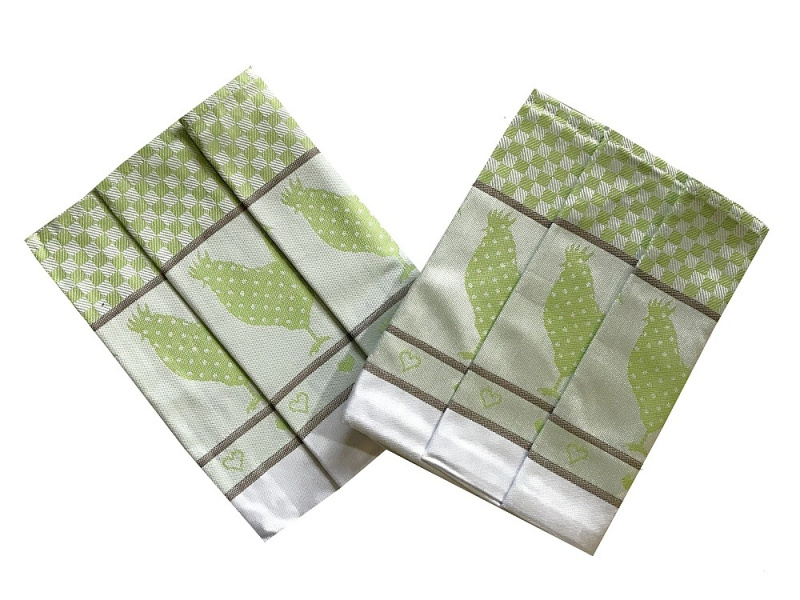 Svitap Utěrka Extra savá Slepičky zelené 3 ks Varianta: Utěrka Extra savá 50x70 cm Slepičky zelené 3 ks