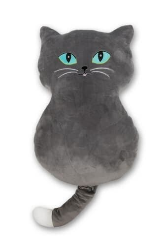 Svitap Polštářek mikrospandex Kočka šedá Varianta: Polštářek mikrospandex Kočka šedá 50x30 cm