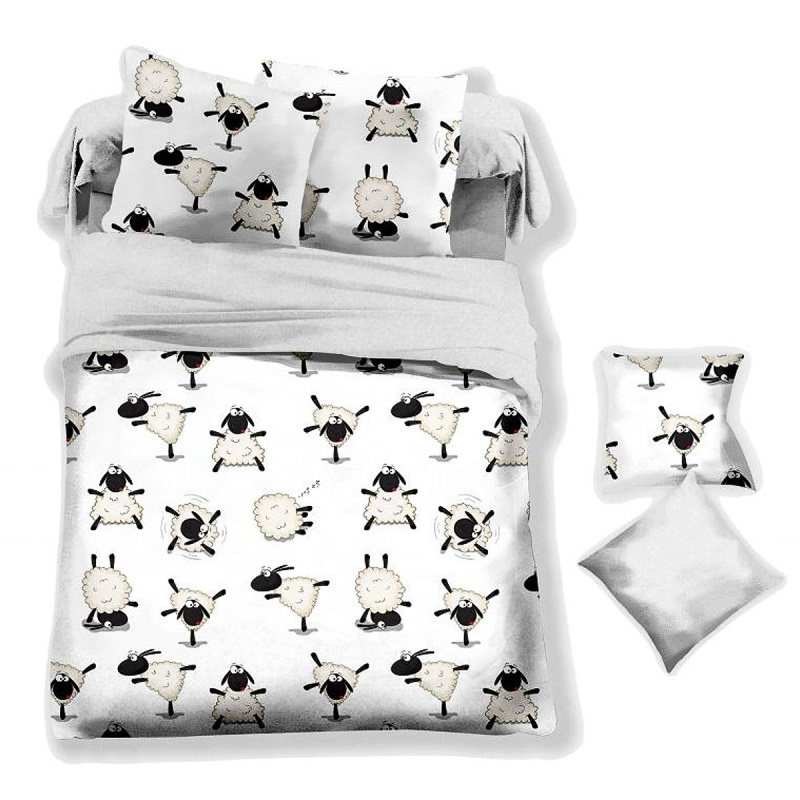Svitap Povlečení mikroflanel Ovečky Varianta: Povlečení mikroflanel Ovečky 140x200, 70x90 cm