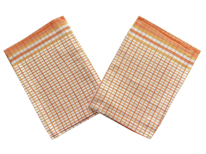 Svitap Utěrky Bambus Kostka malá oranžová 3 ks Varianta: Utěrka Bambus 50x70 cm Kostka malá oranžová 3 ks