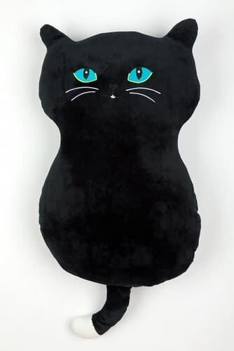 Svitap Polštářek mikrospandex Kočka černá Varianta: Polštářek mikrospandex Kočka černá 50x30 cm