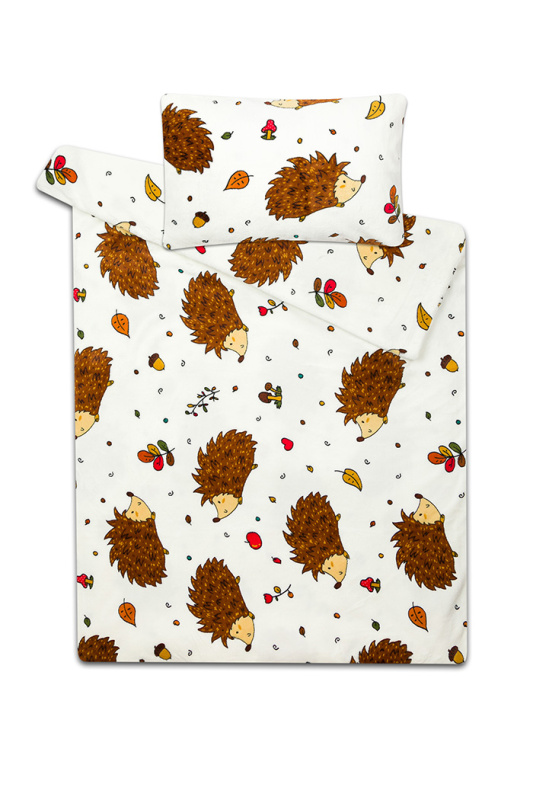 Svitap Povlečení mikroflanel do postýlky Ježek Varianta: Povlečení mikroflanel do postýlky Ježek 90x135, 40x60 cm