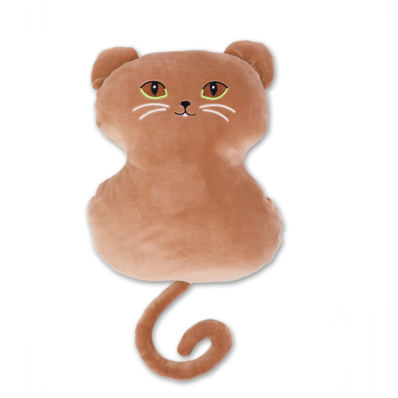 Svitap Polštářek mikrospandex Kočka hnědá Varianta: Polštářek mikrospandex Kočka hnědá 32 cm
