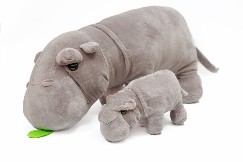 Svitap Polštářek mikrospandex Hrošík a miminko Varianta: Polštářek mikrospandex Hrošík a miminko 50 cm