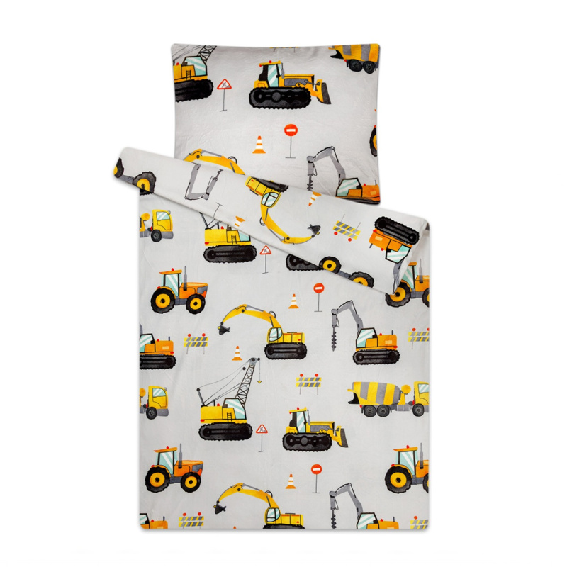 Svitap Povlečení mikroflanel Bagr Varianta: Povlečení mikroflanel Bagr 140x200, 70x90 cm