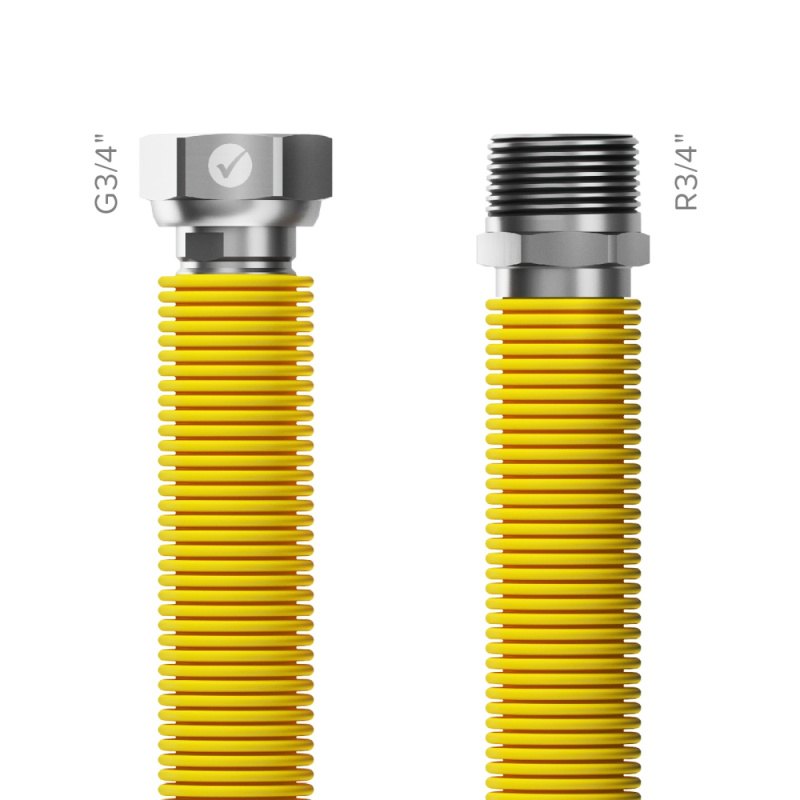 Hadice natahovací Merabell Gas Flexi R3/4"–G3/4" 30–60 cm