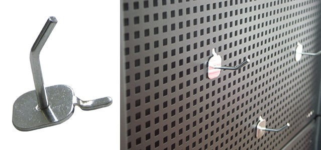 Háček k zavěšení nářadí k dílenskému vozíku, délka 7 cm - Fixman