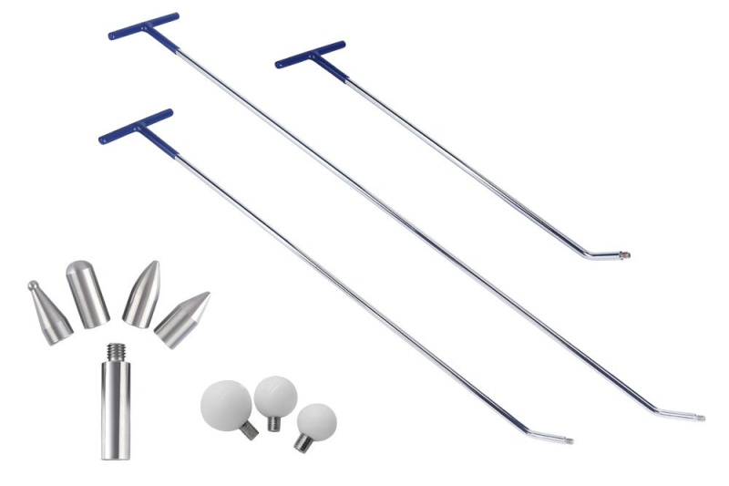 Hammer Přípravky pro opravy promáčklin karosérií metodou PDR, 11 dílů - H-4