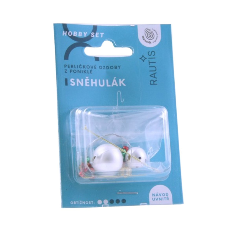 Rautis Set na výrobu ozdoby Sněhuláček s barevnou šálou