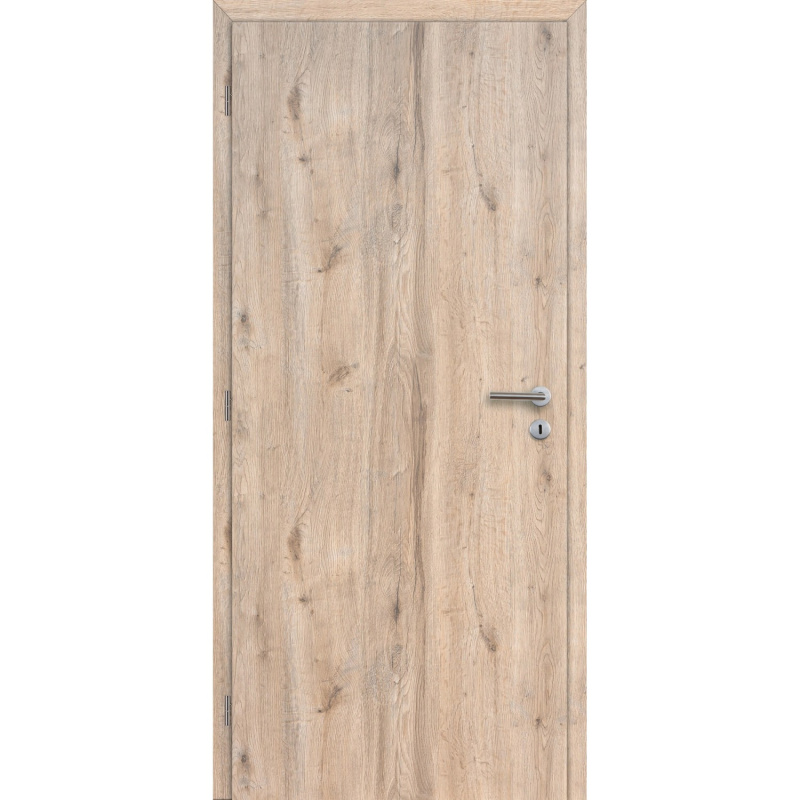 DOORNITE Falcové interiérové dveře plné kašírovací fólie dub Hudson 80 L