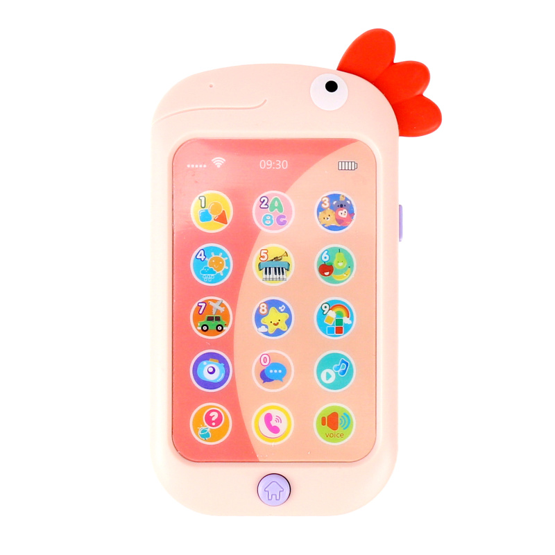Aga4Kids Dětský telefon Kohout Růžový
