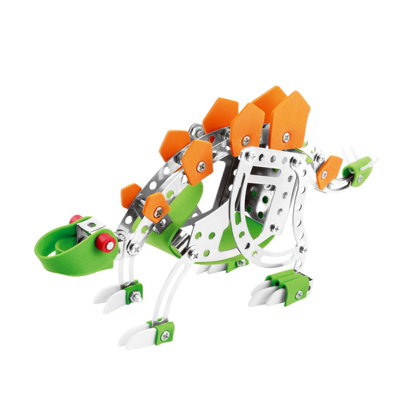 Aga4Kids Kovová stavebnice 125 dílků Stegosaurus