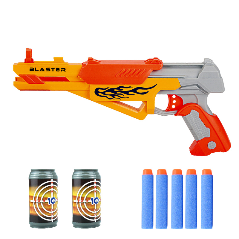 Aga4Kids Pistole na pěnové náboje MR1428 + 6 ks nábojů