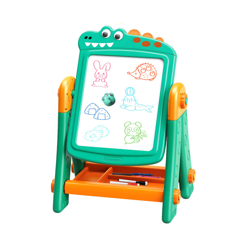 Aga4Kids Dětská tabule na fixy 2v1 Zelená