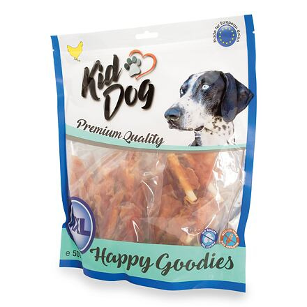 KIDDOG kuřecí prsa na buvolí tyčince mini 9 cm 500g