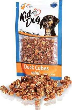 KIDDOG mini kostičky z kachního masíčka a tresky 80 g