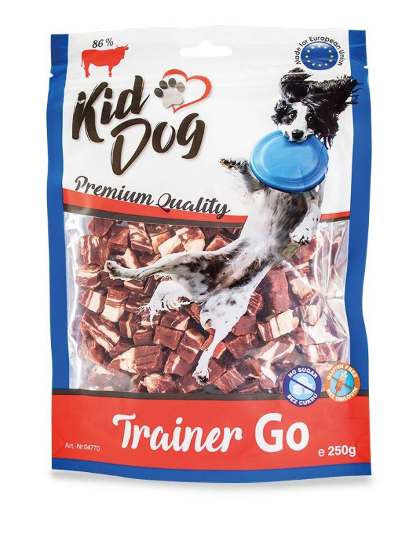 KIDDOG TRAINER GO mini hovězí kostičky 250 g