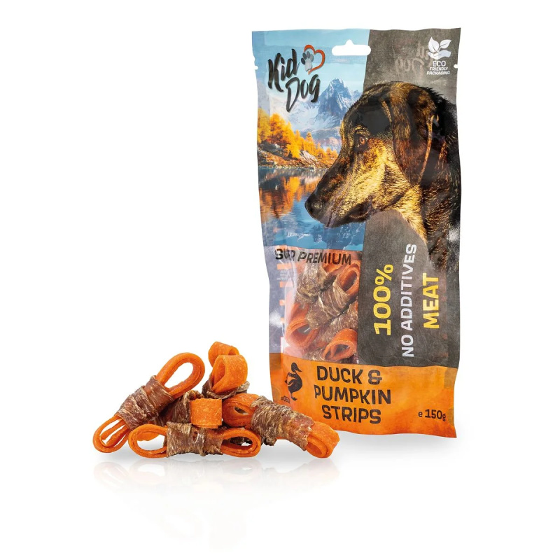 KIDDOG SUPER PREMIUM 100% kachní maso na dýni bez aditiv 150g